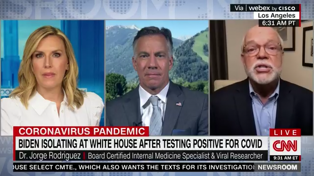 CNN – Dr. Jorge Rodriguez discusses President Biden’s positive coronavirus diagnosis.